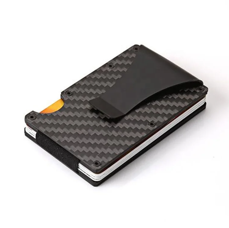 
2020 Newest design Carbon Fiber RFID blocking Minimalist Slim Aluminum Wallets for Men  (62200123511)
