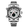 Weide WH5205-2C classic stainless steel back analog dial japan movt quartz water resistant sports watch wrist watches men