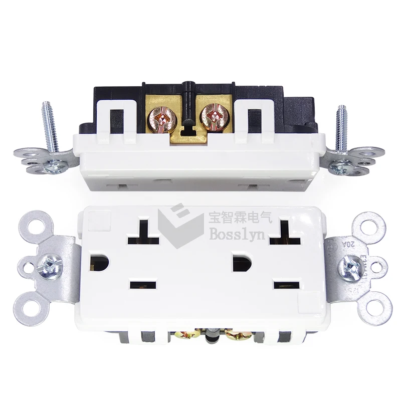 Usa Socket Standard Duplex Wall Outlet Socket 20 Amp 125volt Buy Usa