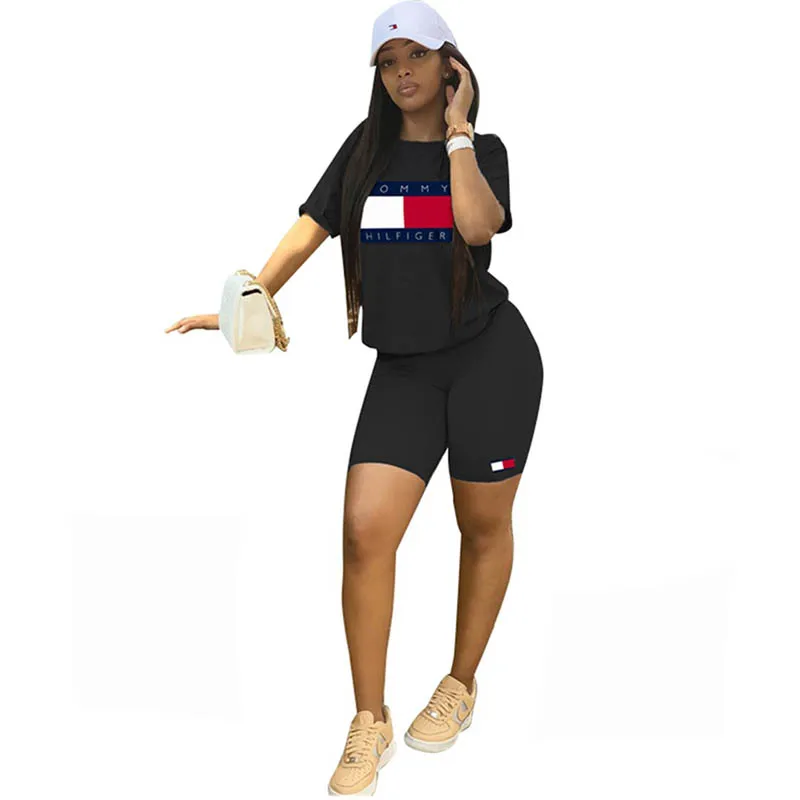 
Two Pieces Outfits Casual Sports Two-Piece Shorts Set 