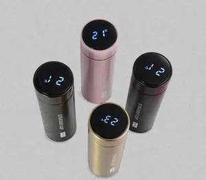 Image of New Style Double Wall Stainless Steel Smart Vacuum Tumbler With Temperature Display Lid