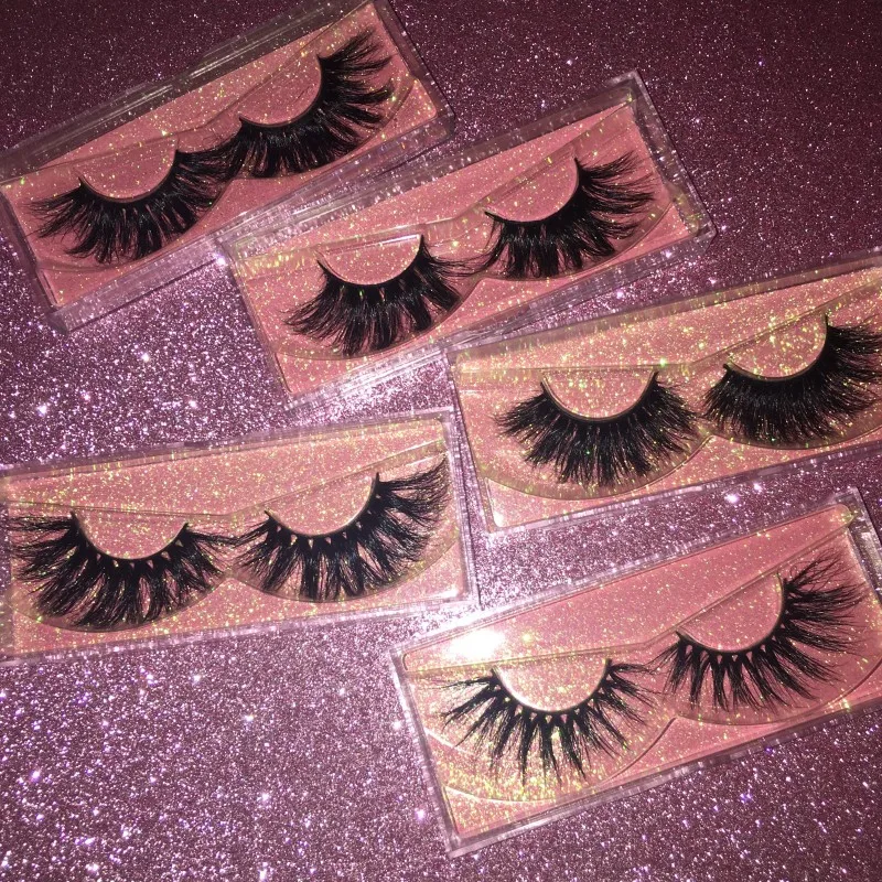 

Free packaging 25mm 3d mink eyelashes different lashes styles mixed, Black, other colors are accepted