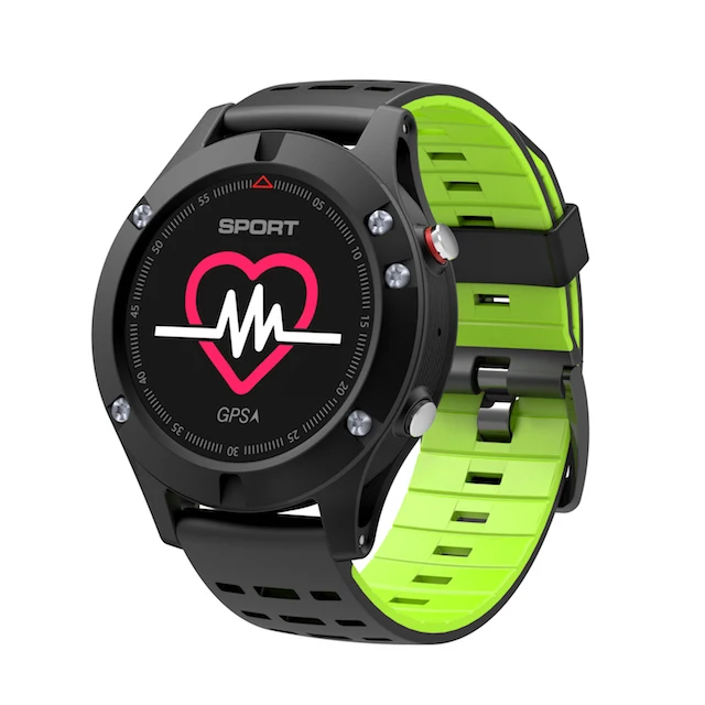 

Sports Smart Watch F5 GPS Heart Rate Monitor IP67 Waterproof Fitness Tracker Android iOS Wrist Smartwatch Band, Green;grey;red