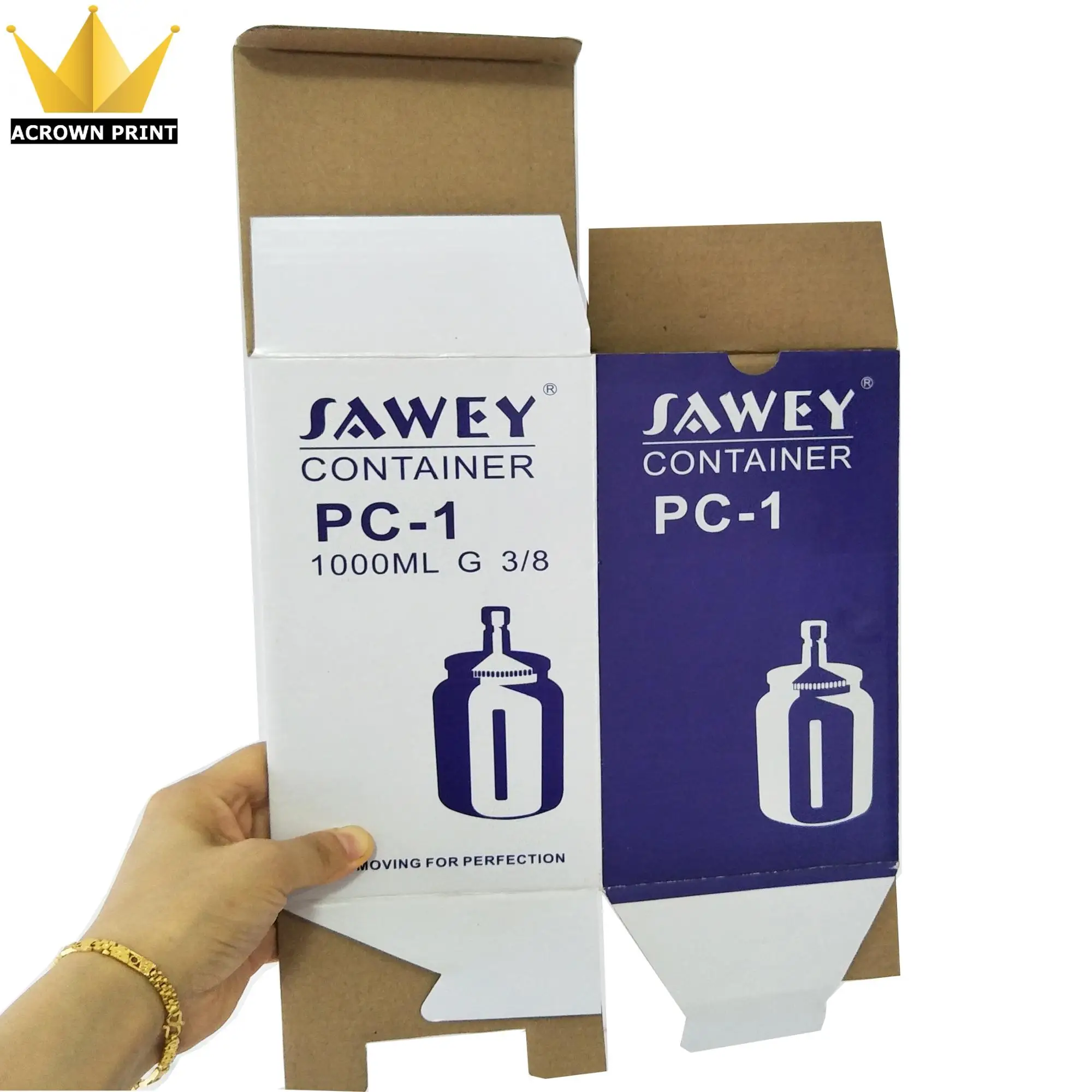 Cheap Full Colour Tab Lock Corrugated Box For Tool Packaging And