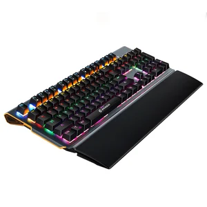 Latest Blue Switches Mechanical Keyboard Gamer Backlit Wired 104 Keys Gaming Keyboard