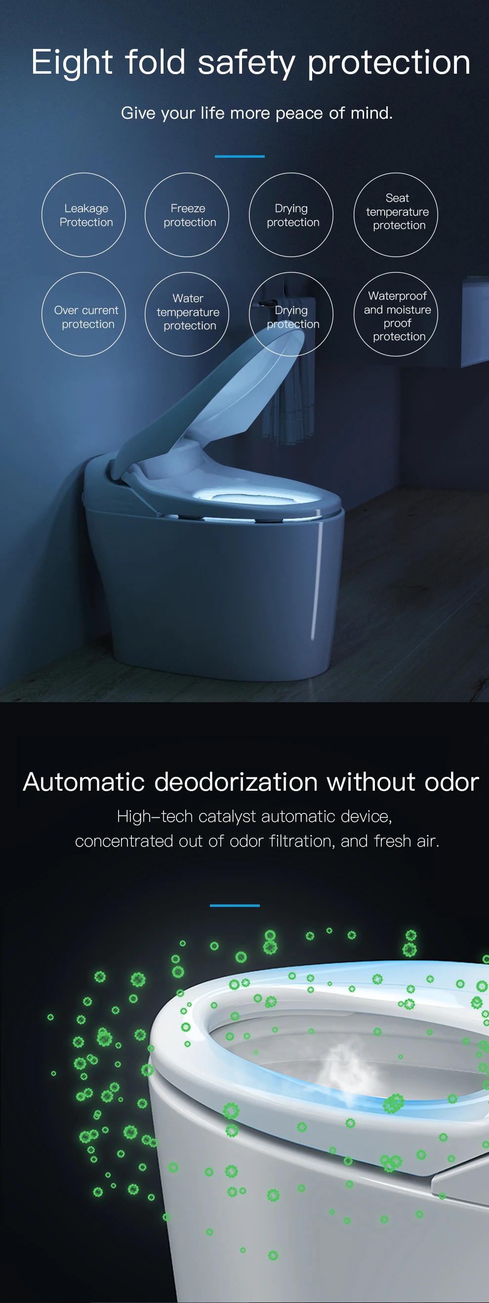 Intelligent Automatic Electric Rear Wash Toilet With Enema Nozzle Products