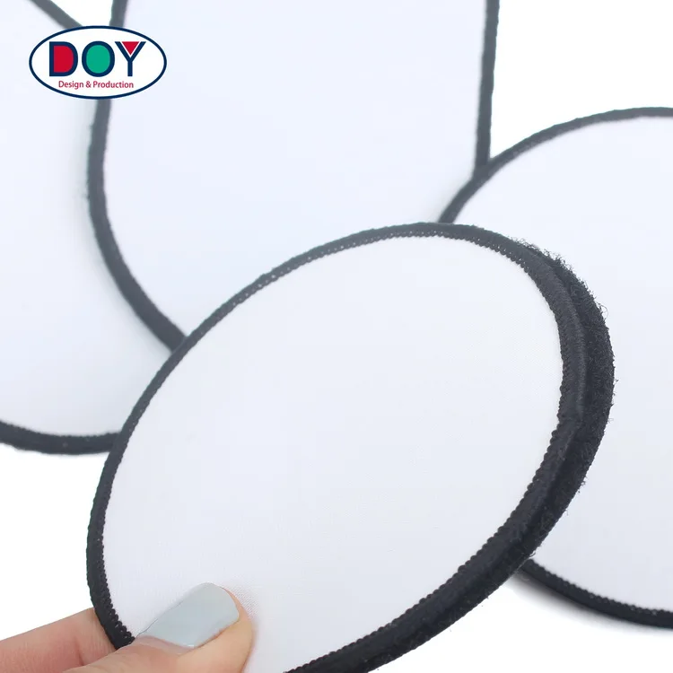 Wholesale Sublimation Heat Transfer Diy Custom Fabric Blank Patches