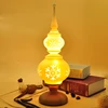 Decorative lamps hollowed-out graining design snowflake gourd lamp modern home decor pieces