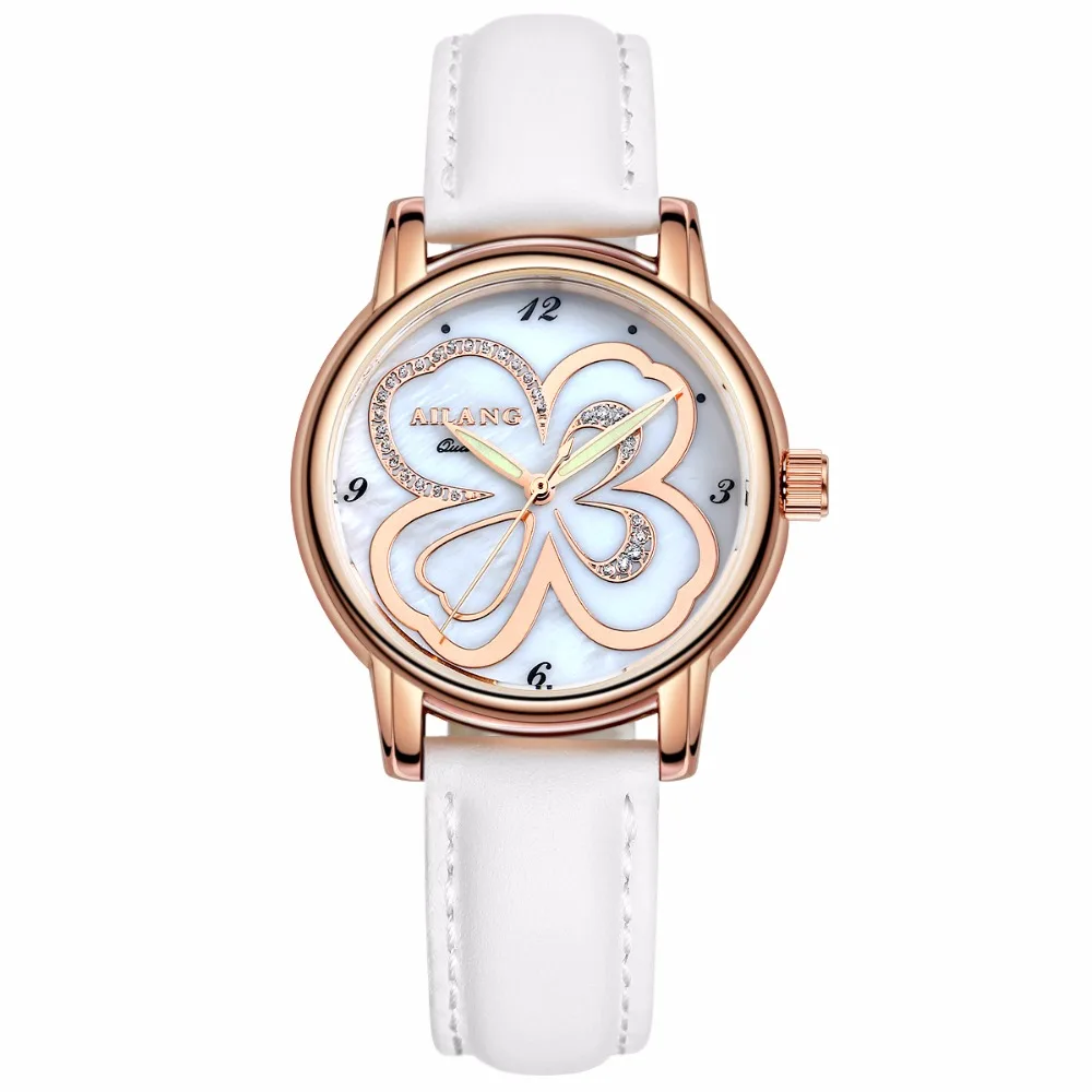 

AILANG 8806 Ladies Quartz Watch Fashion leather Analog Ladies Watches, 4 color for you choose