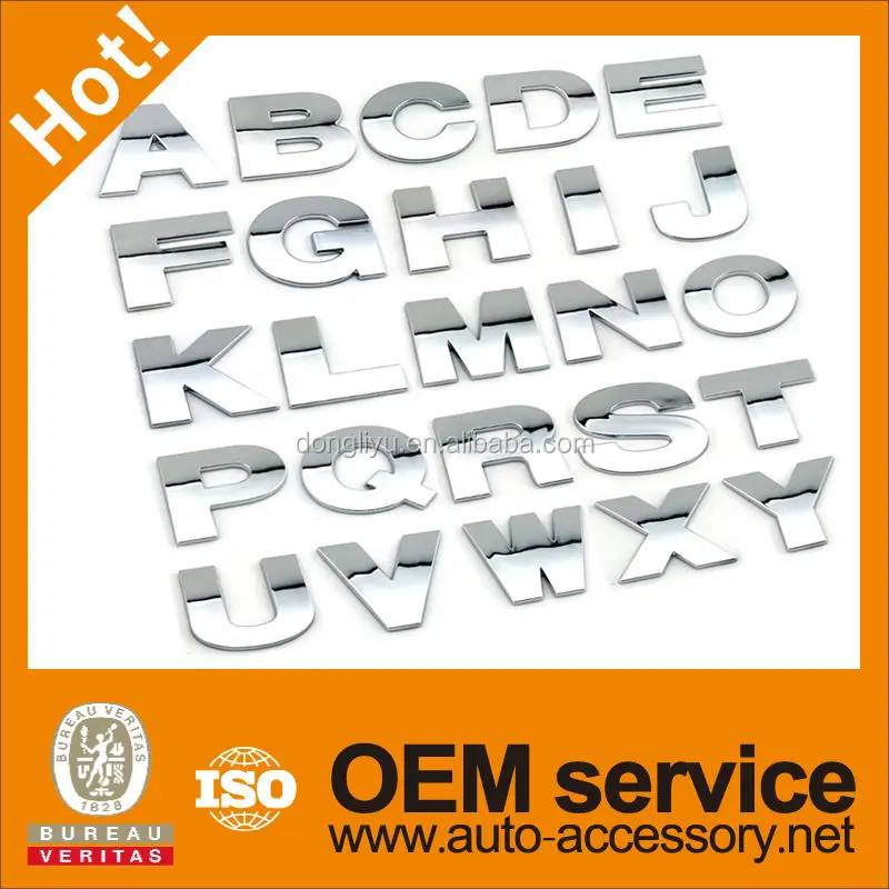 50mm High Selfadhesive Chrome Letter For Cars Buy Chrome Letters For