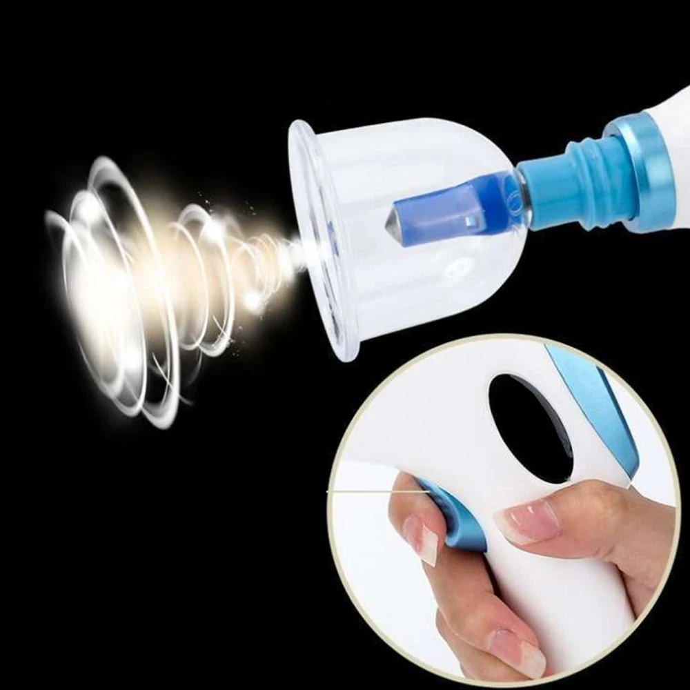 
OCELL Chinese traditional medicine Glass and Rubber Therapy Electrical Vacuum cupping household use rechargeable body treatment 