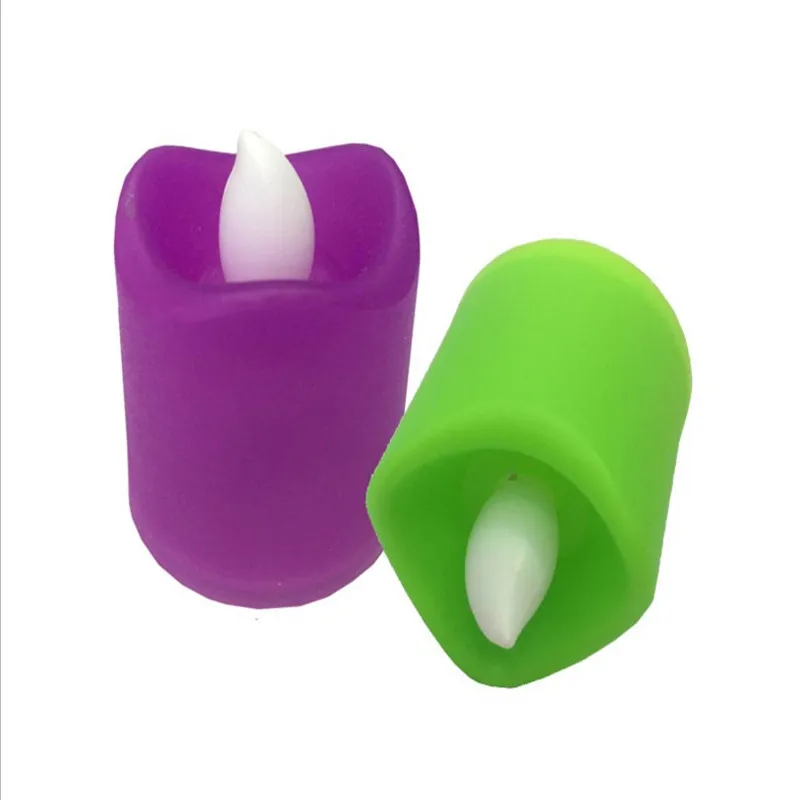 Unionpromo colorful plastic mini led candle wholesale