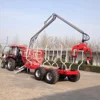 Only Manufacturer!! 8 ton log trailer with crane, timer trailer with crane ZM8006,8 ton model log loader grapple