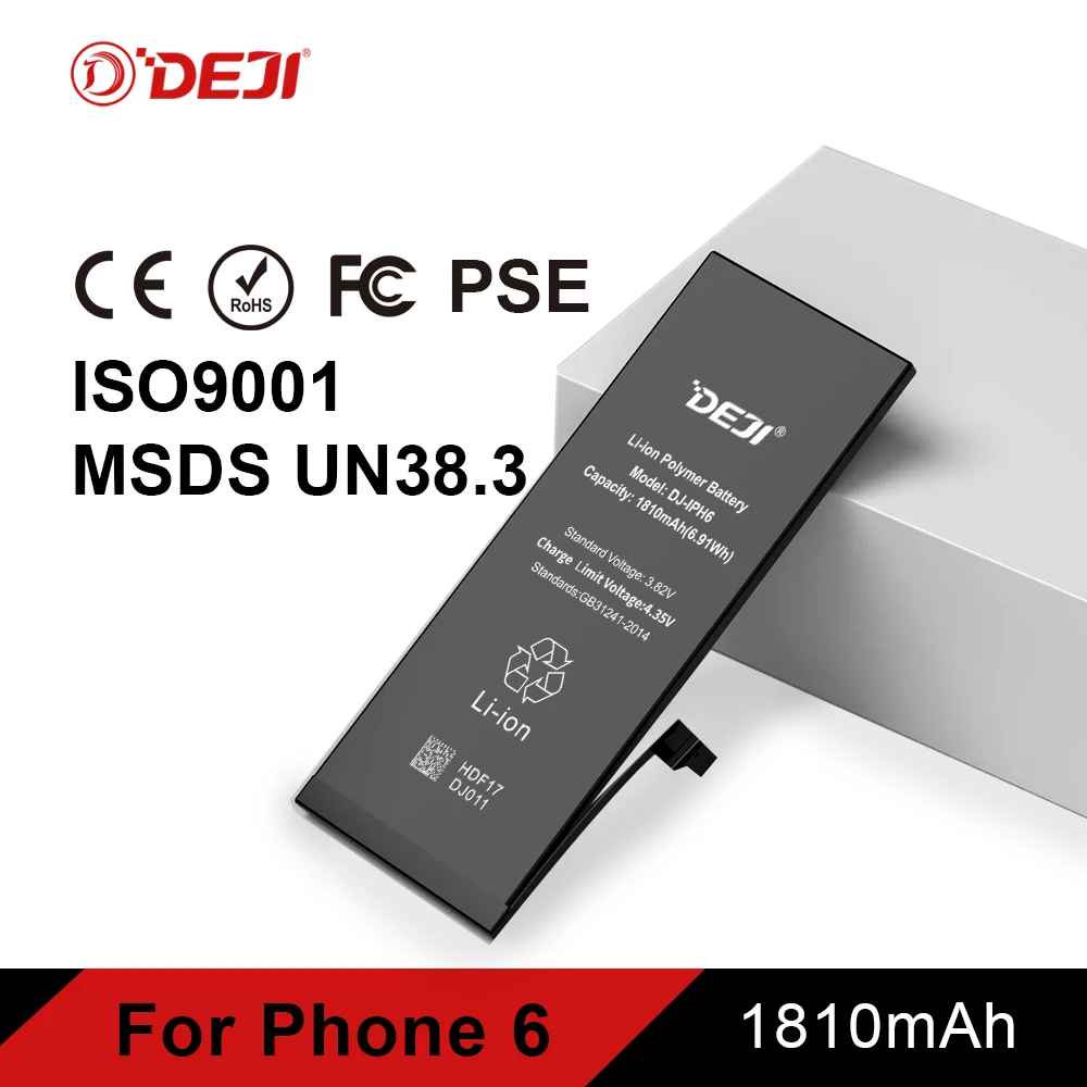 

1810mah replacement battery for phone 6 with full capacity 1 year warranty
