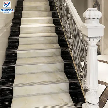 Non slip Contemporary Indoor Porcelain Staircase Step Tile 