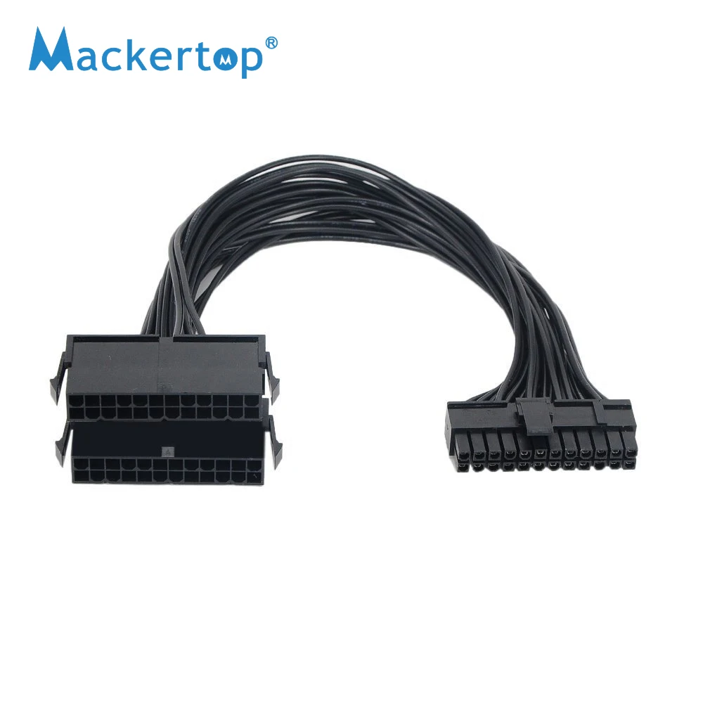 Mining 24Pin 30cm Dual PSU Adapter ATX Power Supply Cable Connector for Mining