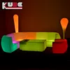 LED furniture night club sofa with RGB light 16colors changing
