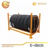 Heavy duty mobile auto adjustable powder coating metal selective pallet truck tire racking storage system for sale