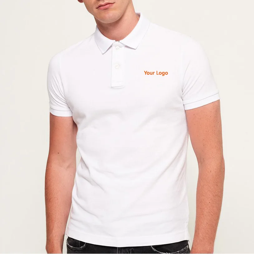 Men High Quality Cheap Price White Golf Cotton Polo Shirt With Logo ...