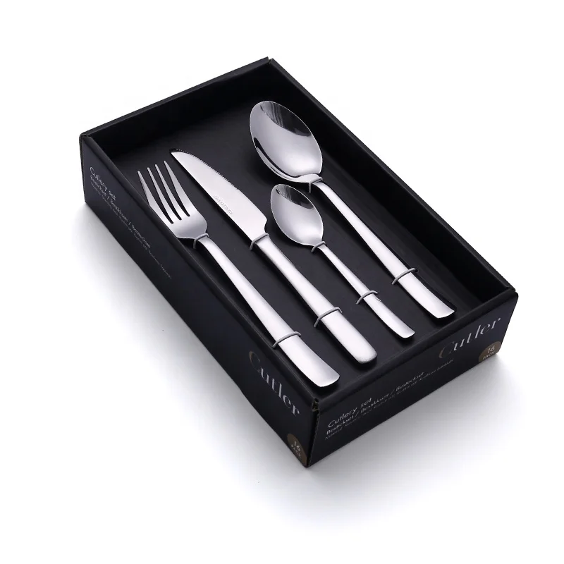 

Stainless Steel Restaurant Cutlery Wedding Reusable Silverware Set Spoons Forks Knives For Home Hotel Restaurant Wedding