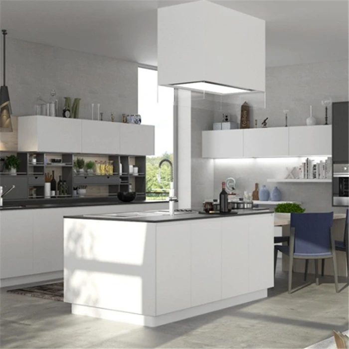 
Kitchen island and small soild wood kitchen cabinet wooden cabinet colored with drawers made in China 