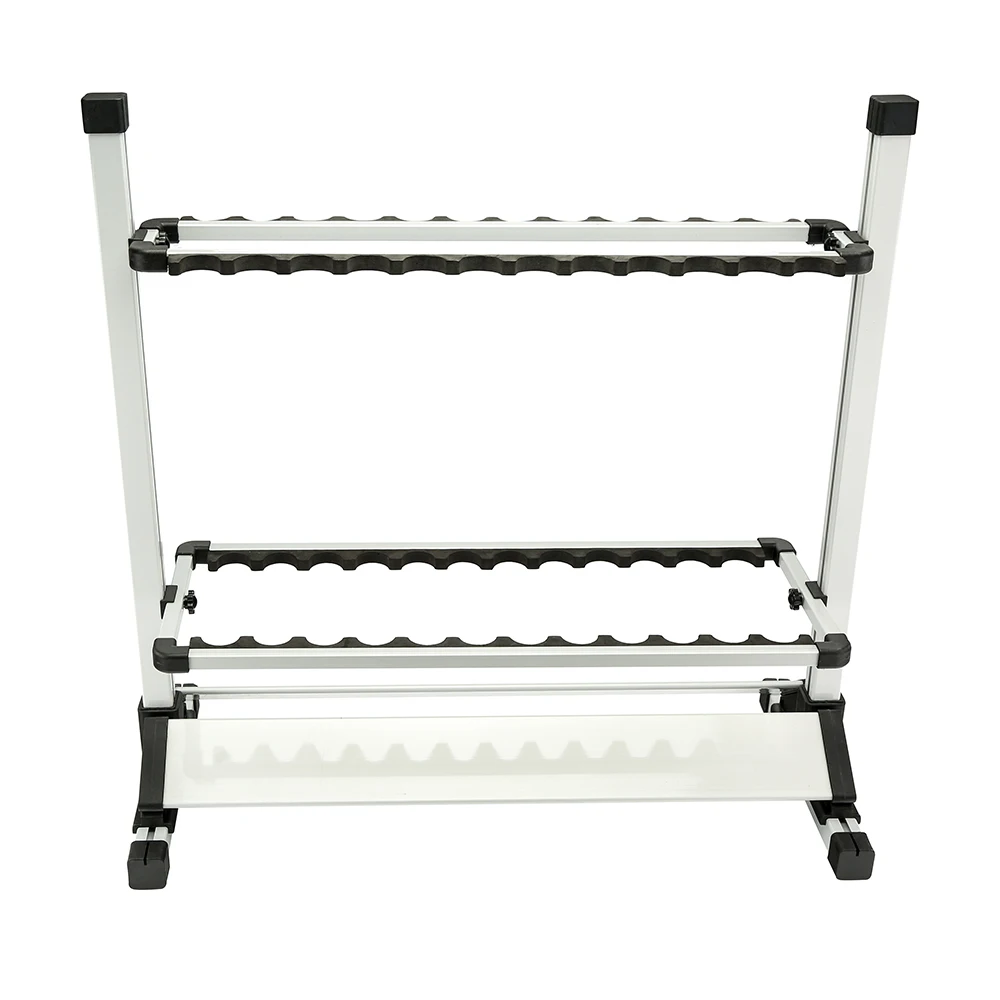 

New Aluminum 24 Holes Fishing Rod Display Rack