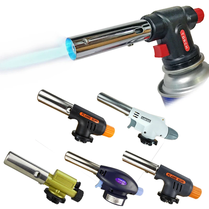 Portable Flame Torch Gas Cutting Flamethrower Torch Propane Piezo