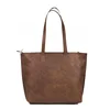 Women Vintage Cow Tote Bag Purse Shoulder Travel Large Capacity Shopping Work College Genuine Leather Lady Handbag