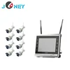 4ch /8ch wireless bullet camera CCTV security NVR kit with LED monitor
