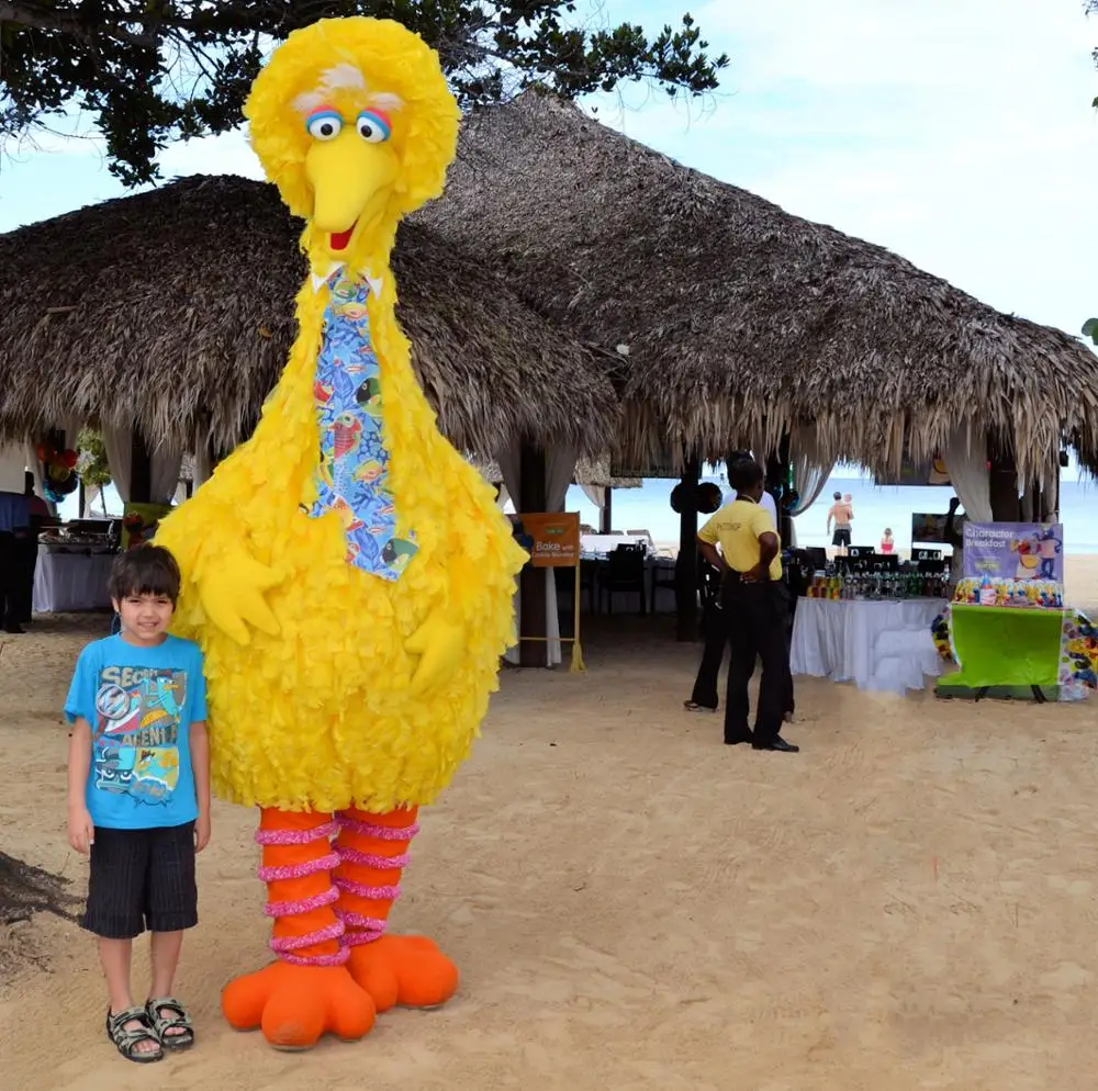 

Yellow mascot costume/big bird mascot costume for adult, As your requirement