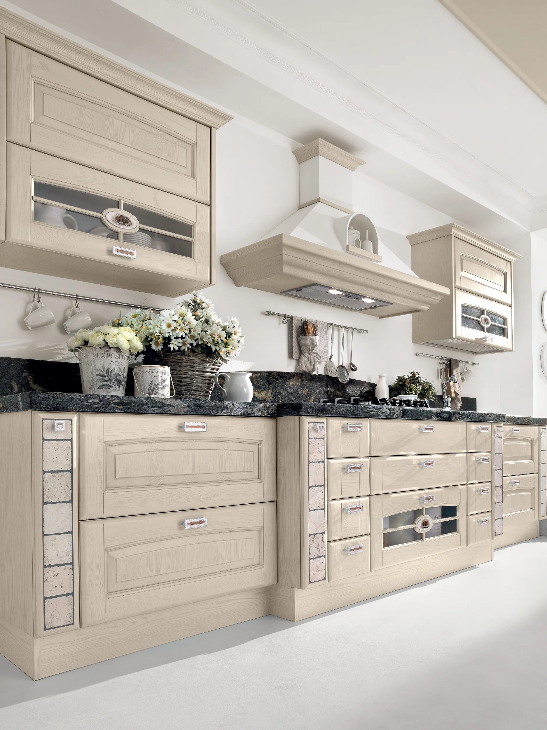 Solid Wood Kitchen Cabinets European style Kitchen furniture Manufacturer direct sale