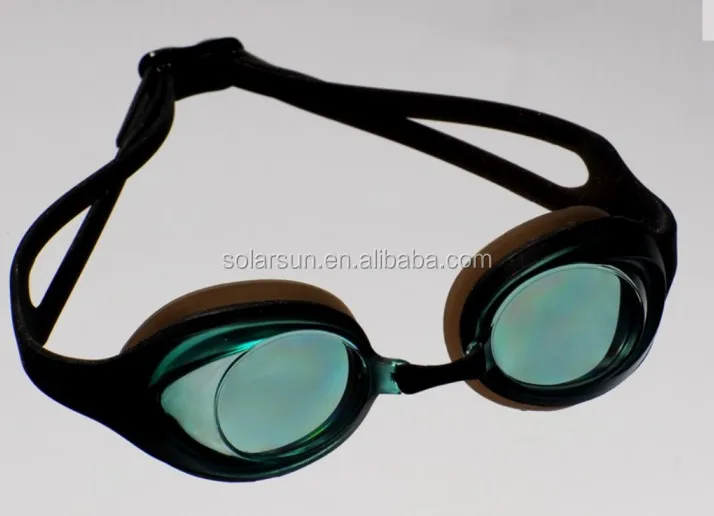 Free sample factory supply UV protect myopia mirrored swimming goggles with earplugs