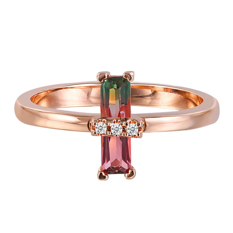 

delicate and elegant women's gift tourmaline zircon ring, N/a