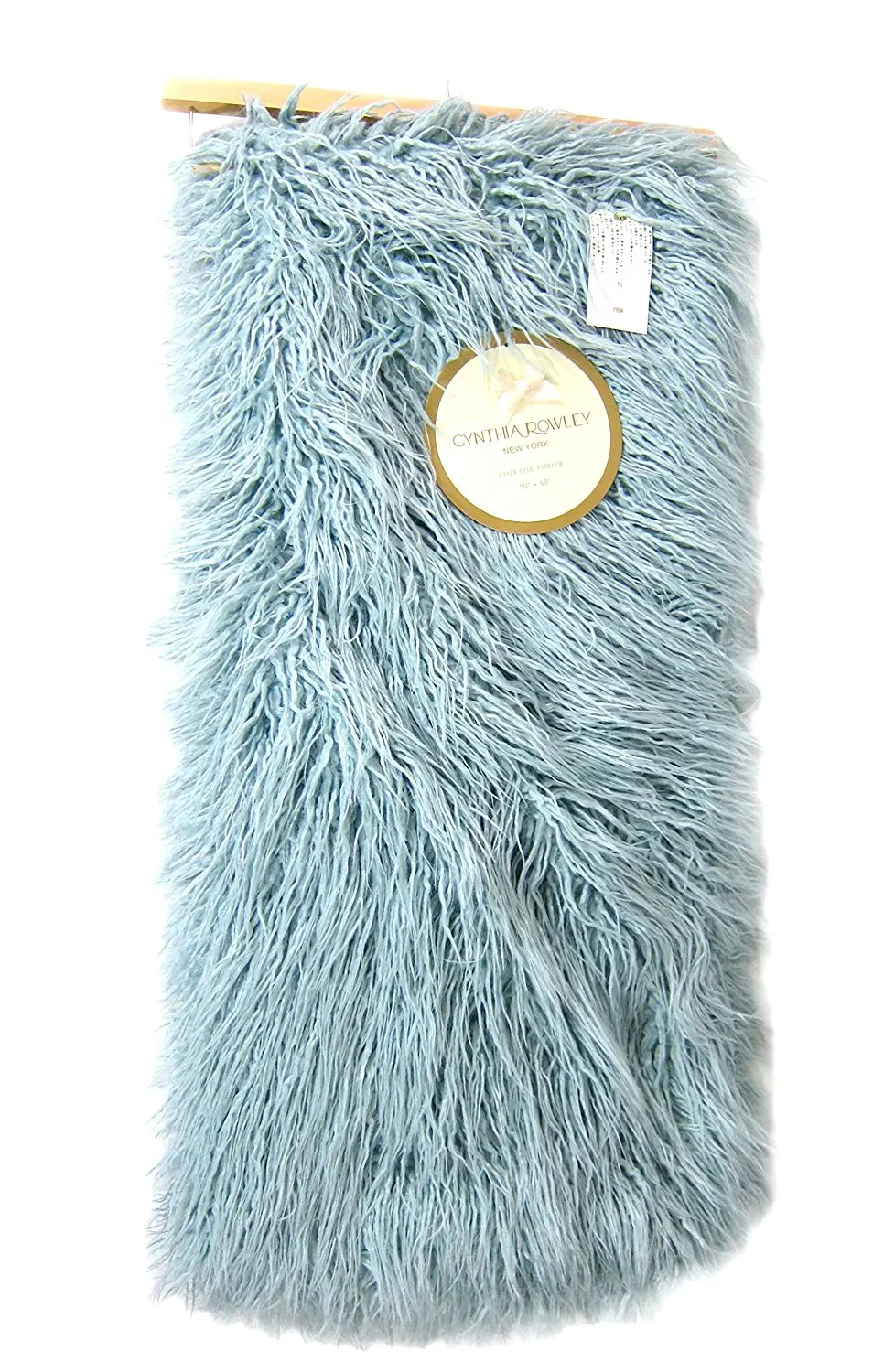 Buy Cynthia Rowley Luxury Mongolian Lamb Wool Faux Fur Throw