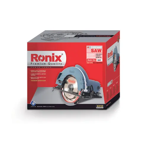 
Ronix 4318 1350W Circular Saw 7'/180mm Small Hand Wood Cutter Circular Saw 