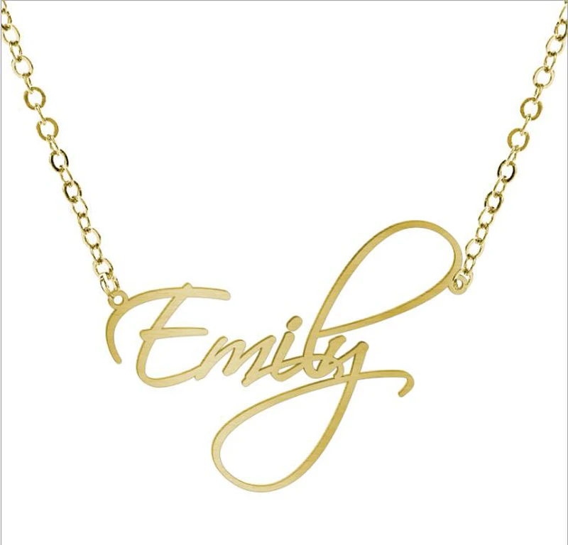 Wholesale 2020 New Fashion Custom Color Stainless Steel Name Necklace Personalised