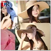 wholesale 2019 summer wide brim plain straw hats for women
