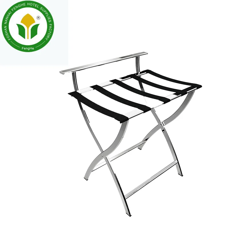 
Wholesale stainless steel luggage stand luggage rack for hotels 