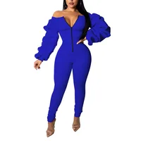 

Women plus size zipper bodycon pants rompers jumpsuits