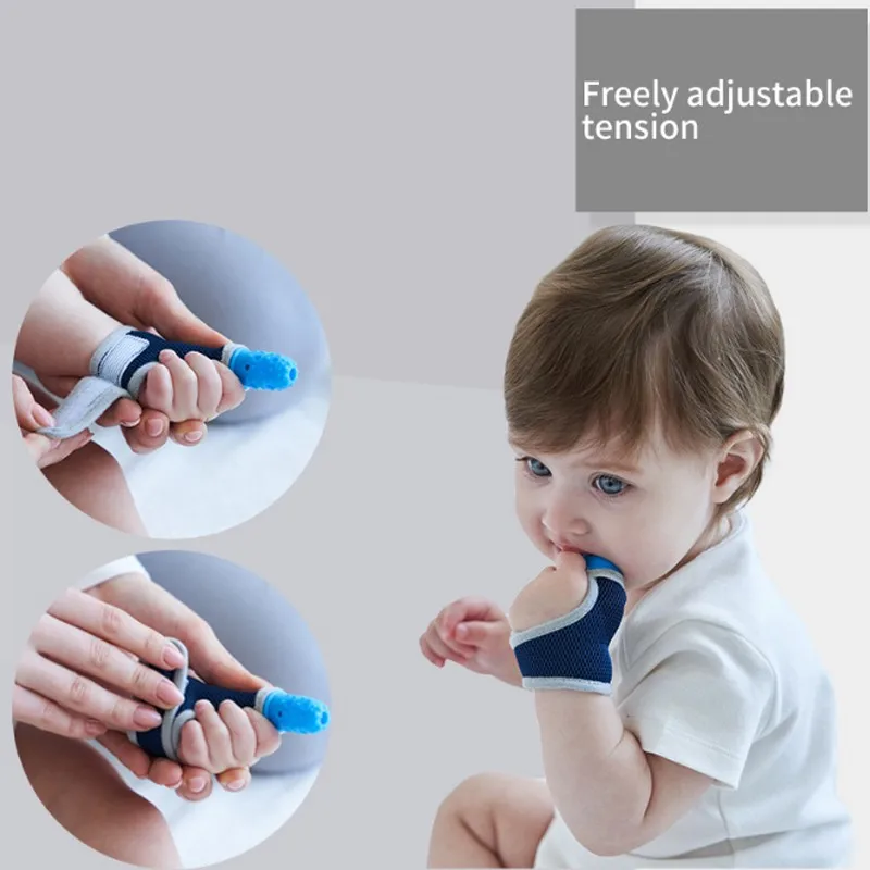 Baby Silicone Succion Du Pouce Doigt Protecteur Biting Gant dentition doigt Morsure 