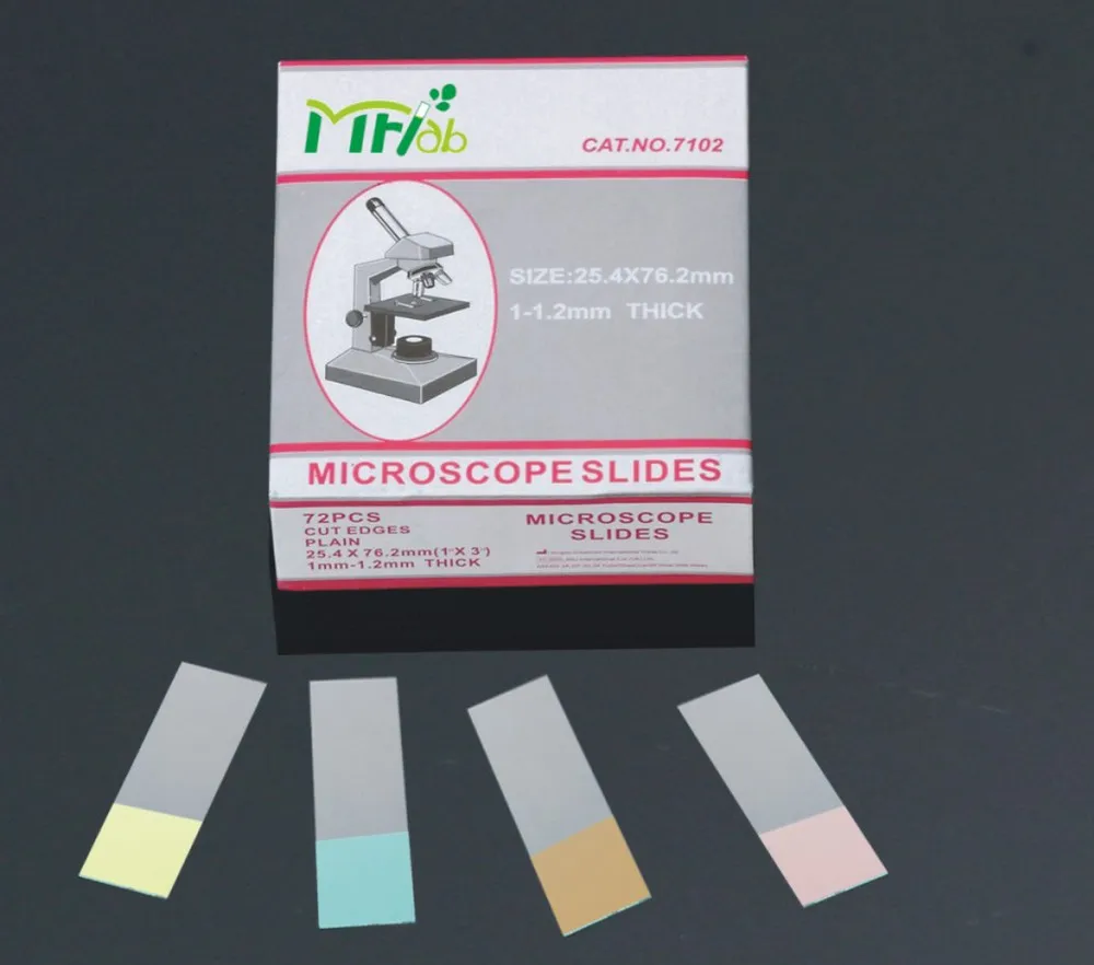 Glass Slides Pathology Grade Color Frosted .jpg