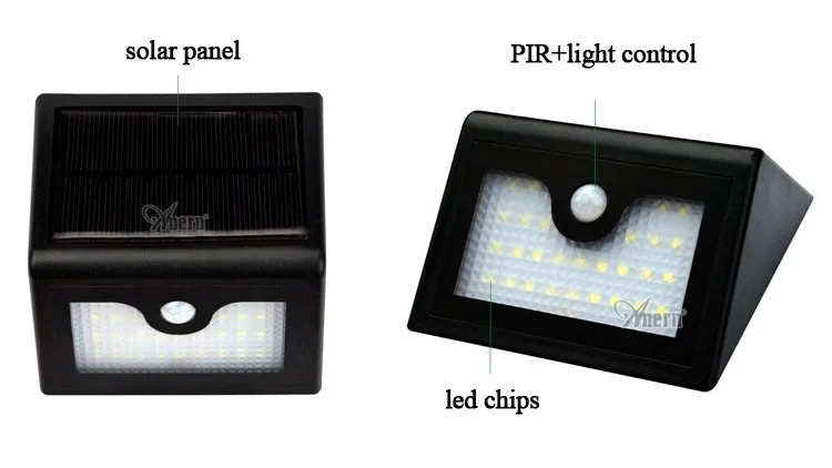 Led Terbuka Surya Powered Cahaya Pir Motion Sensor Lampu  