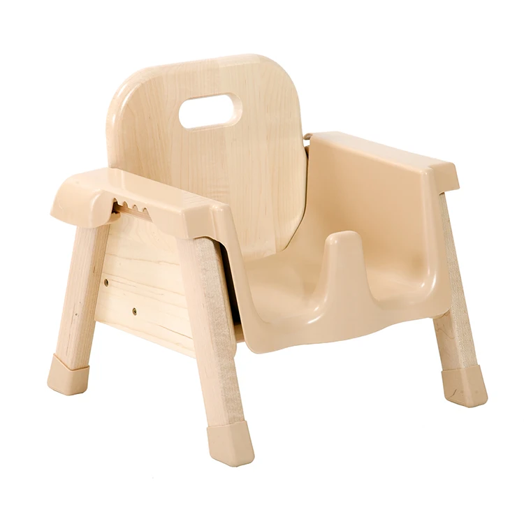 wooden baby seat
