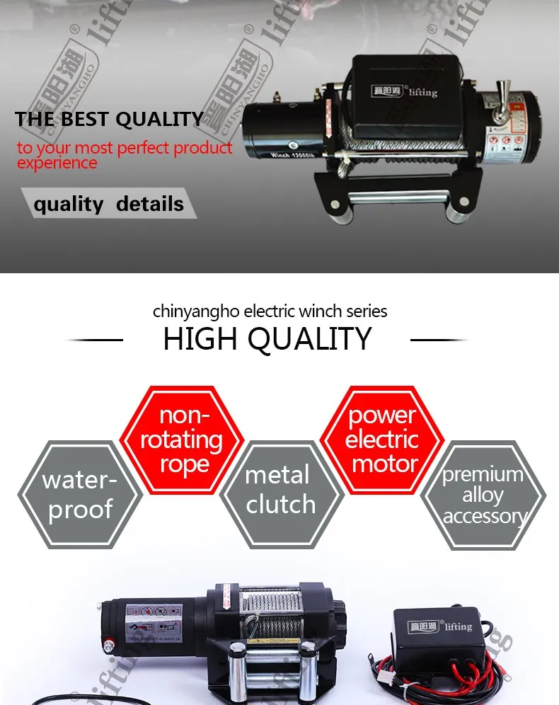 3000/8000/9500/12000/13500/15000lbs Pulling Auto 4x4 Anchor Manual 12v