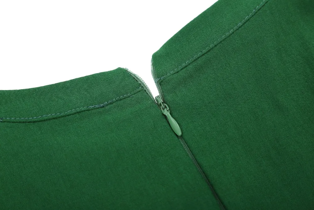 6% 氨纶 连衣裙颜色 深绿色/黑色/葡萄酒(如图所示) 连衣裙封口 拉链