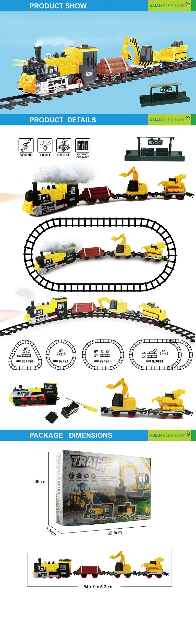big train toy set