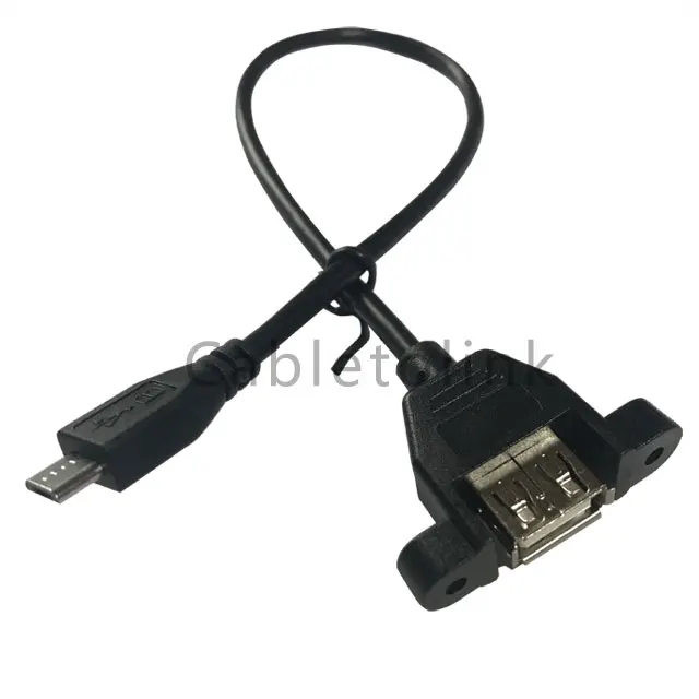 

PC Micro USB Cable Male Host to USB Female OTG Adapter Android Tablet Phone PDA 480mbps, Black