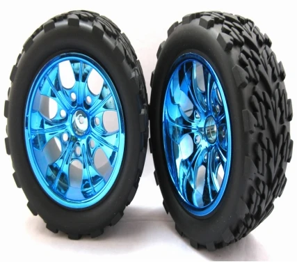 RC Voiture Accessoires 1/10 Chrom&eacute; Monster Truck Pneus (890005) 12mm Hexagonale Menuisier