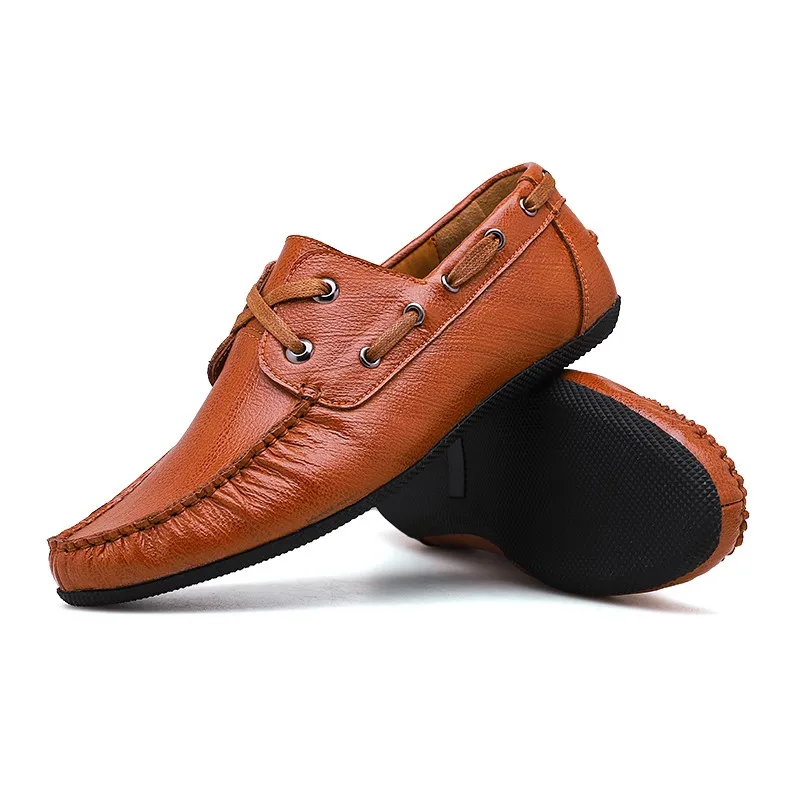 

Best Selling mens Leather casual shoe High Quality loafers moccasins Boat shoes Men