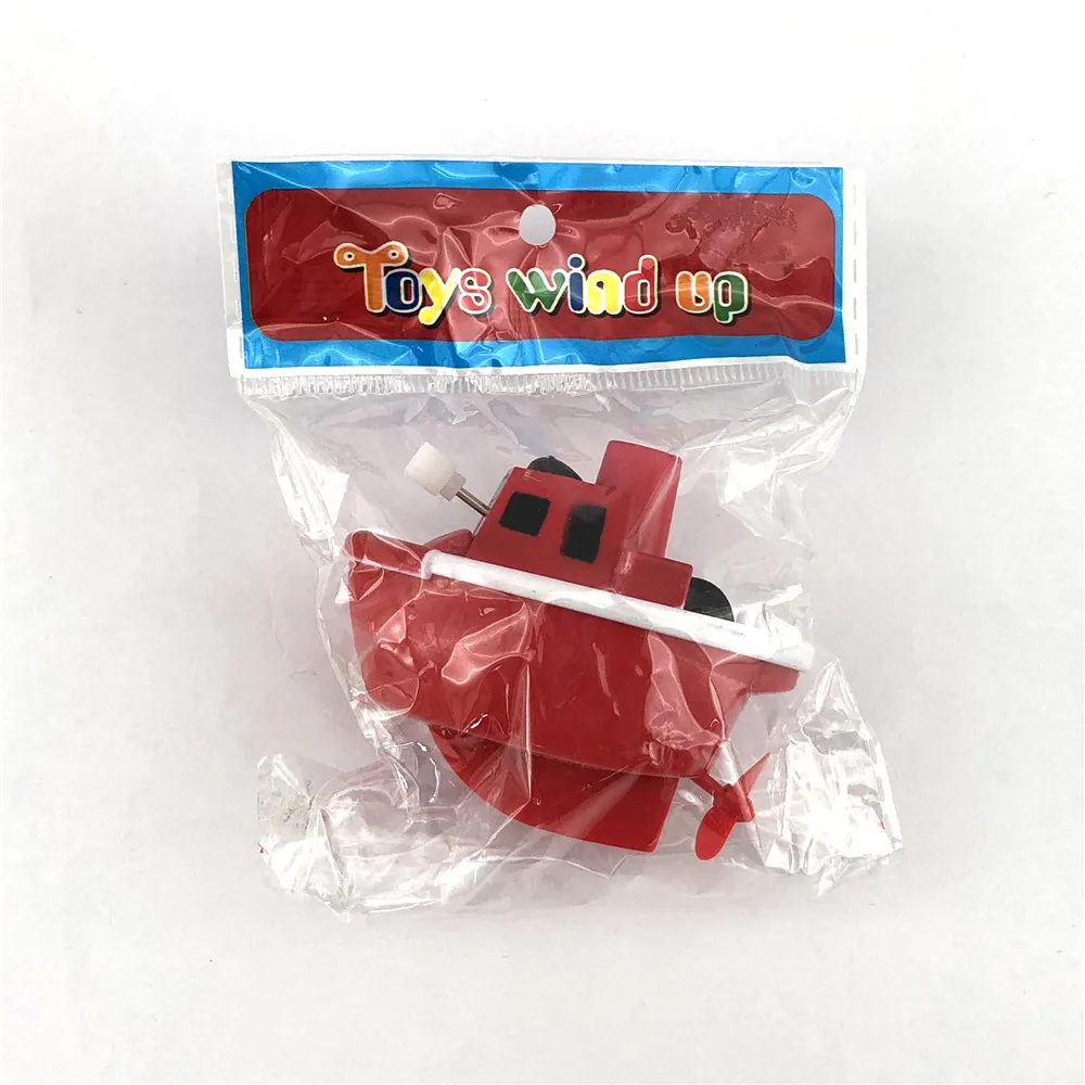 plane motor car wind up plastic toy boats as gift